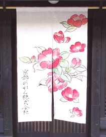 看板としての効果を持つのれん